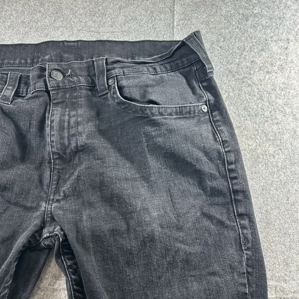 True Religion Gino Slim No Flap Jeans 40x33 Body Rinse Black Streetwear Edgy
